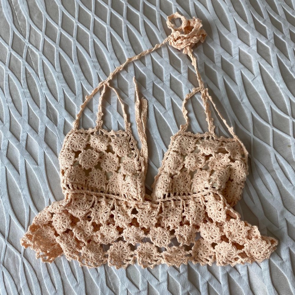 Free People crochet bralette